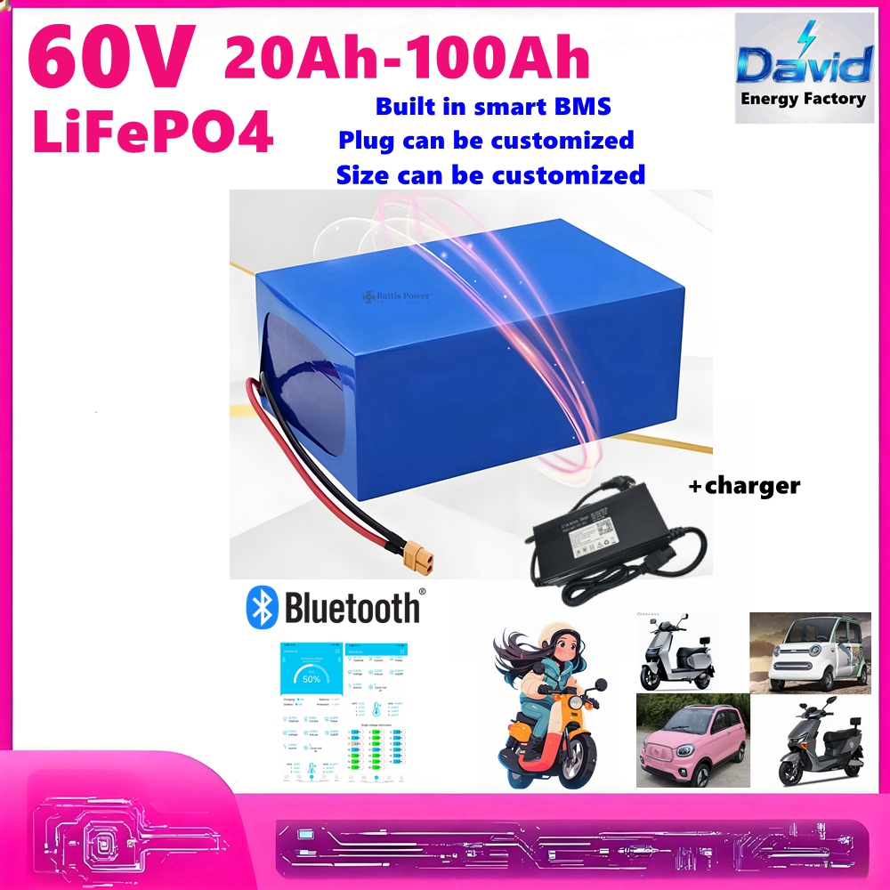 Paquete de baterías de litio L - 60V 30Ah Electric Scooter Battery reseña y precio